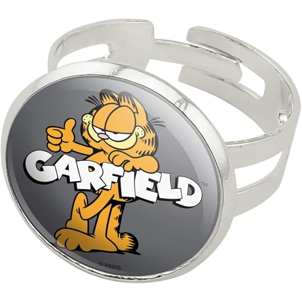 Amazon.com: GRAPHICS & MORE Garfield Whatever Face Silver Plated